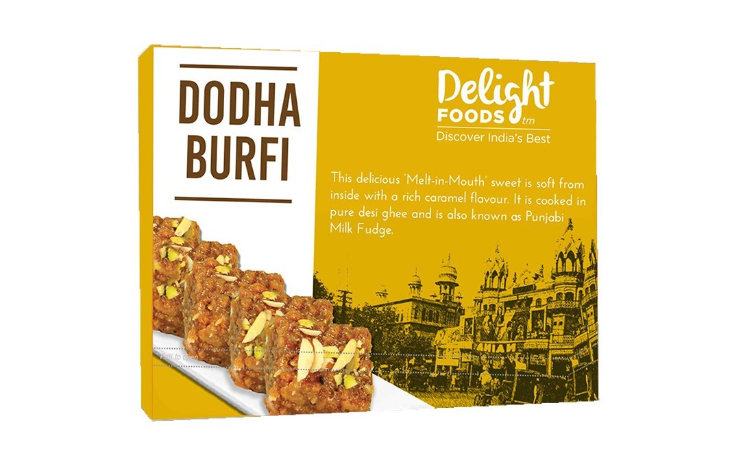 Delight Foods Dodha Burfi    Box  250 grams